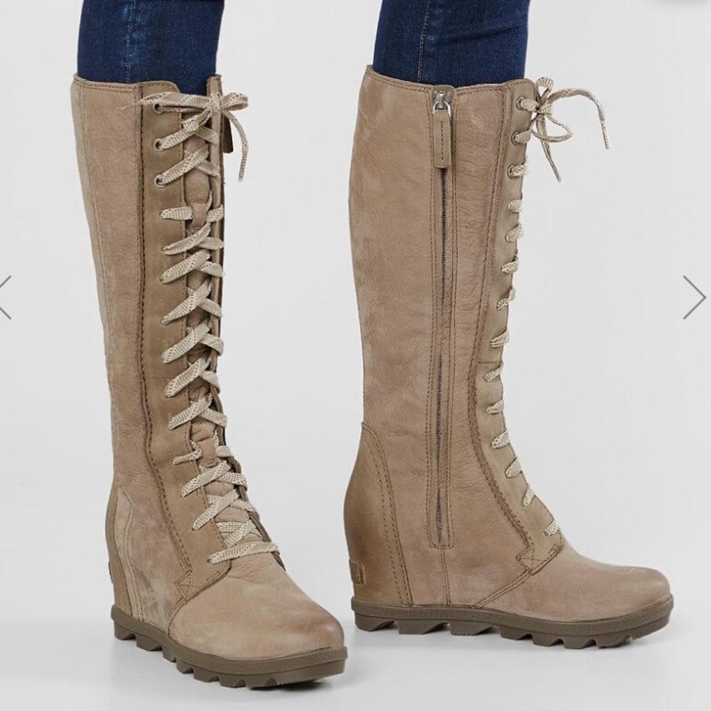 Sorel Joan of Arctic tall leather wedge boot ✨